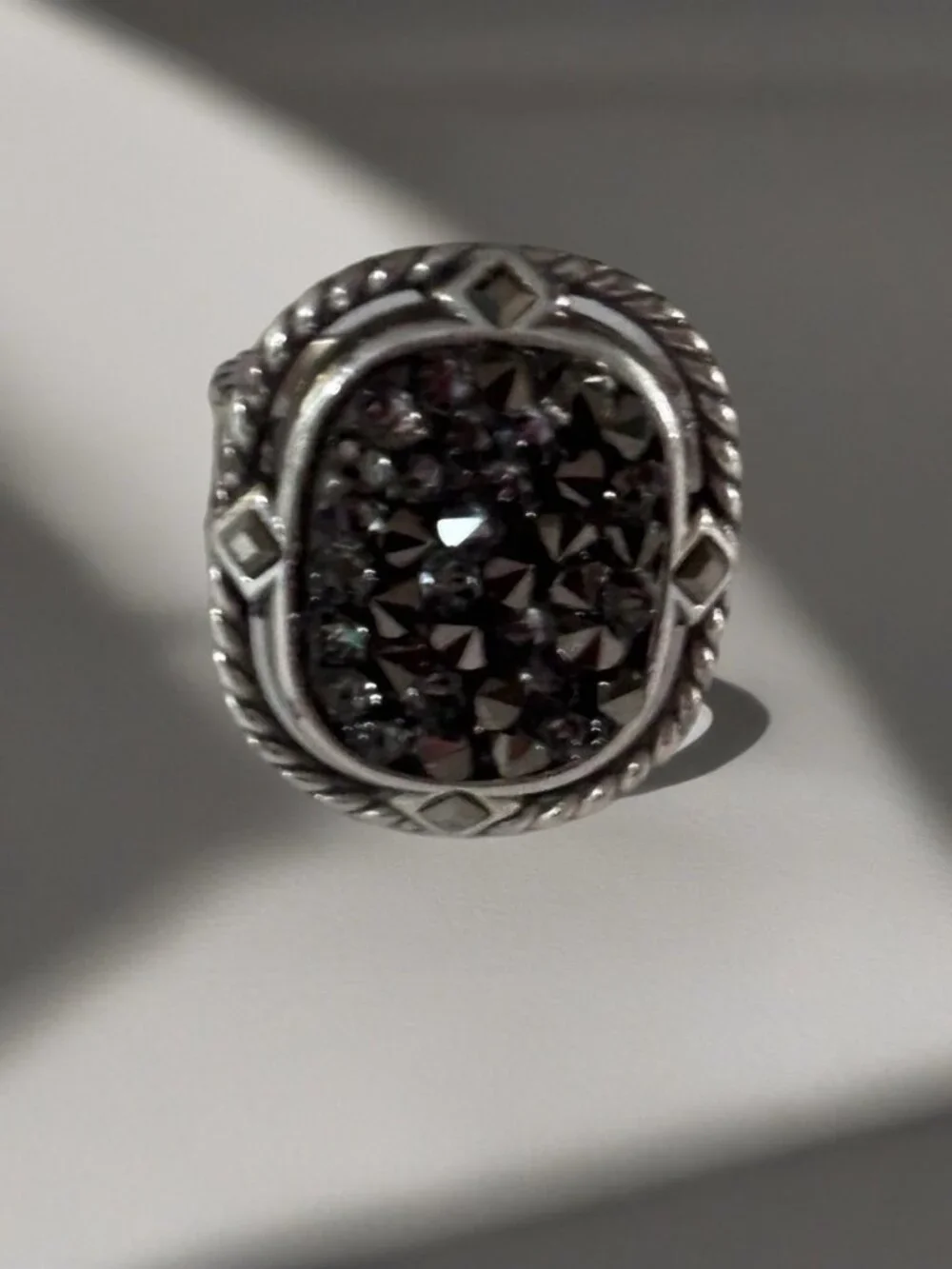 Brighton Crystal Rocks Ring Size 7 With Beautiful Crystals
